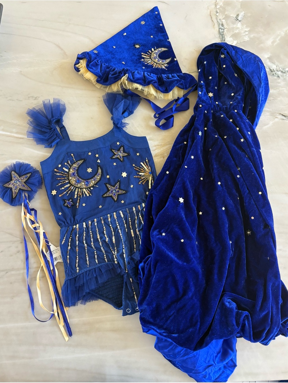 Tutu Du Monde Royal Blue Wizard Star & Moon Costume Set